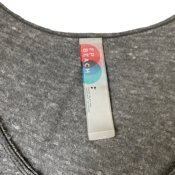 Free People Beach Cut Out Waist Gray Sleeveless Maxi Dress - Picture 6 of 12